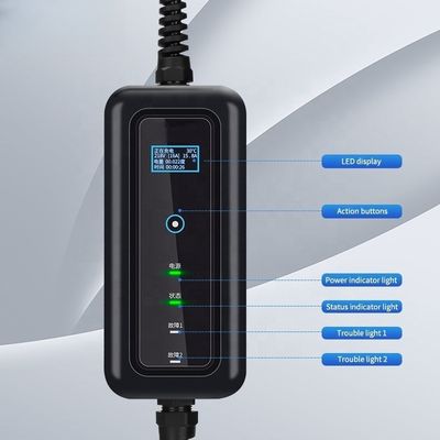 Zuhause Typ 2 32A 7KW tragbare EV-Ladestation mit 5m Kabel und 3,5KW Ausgang