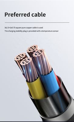 8-32A Verstellbares Ladegerät für Elektrofahrzeuge GBT Typ1 Typ2 3.5KW 7KW 11KW 22KW für die Portabilität von Elektrofahrzeugen
