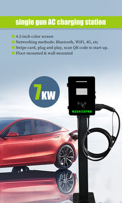 14KW Wechselstrom-Doppelanschluss-Wand-Ladestation und fortgeschrittene Ladestation für schnelles EV-Laden