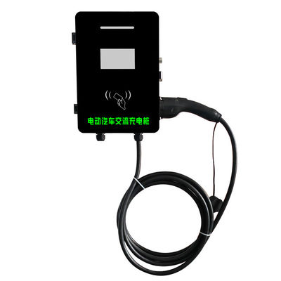 Wandmontage 11KW 7KW Wallbox 22KW Ladestation für Elektroautos 11KW EV-Ladegerät Schwarz
