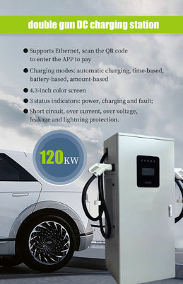Auto-Ladegerät 120 kW Doppelanschluss Gleichspannungsladestation für schnelles Laden von Elektroautos
